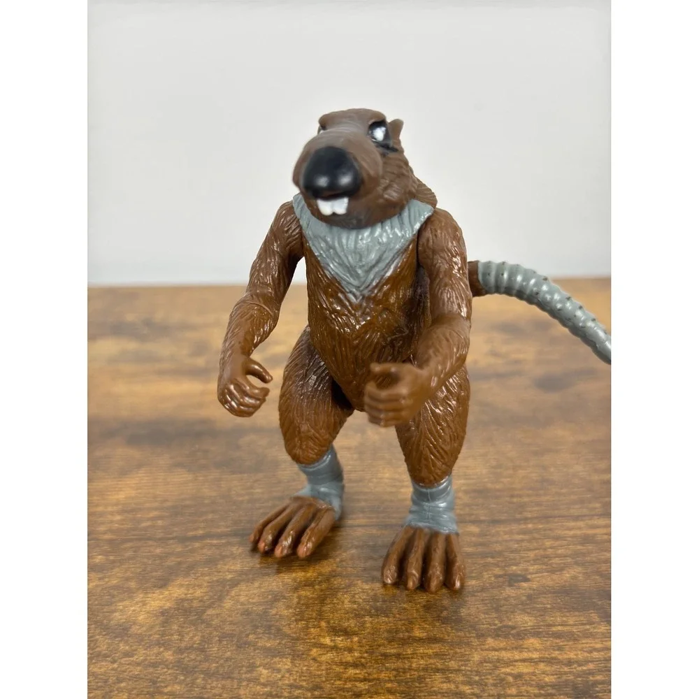 Vintage TMNT Splinter Rat Action Figure 1990 Playmates Toys – Brown & Gray Rare